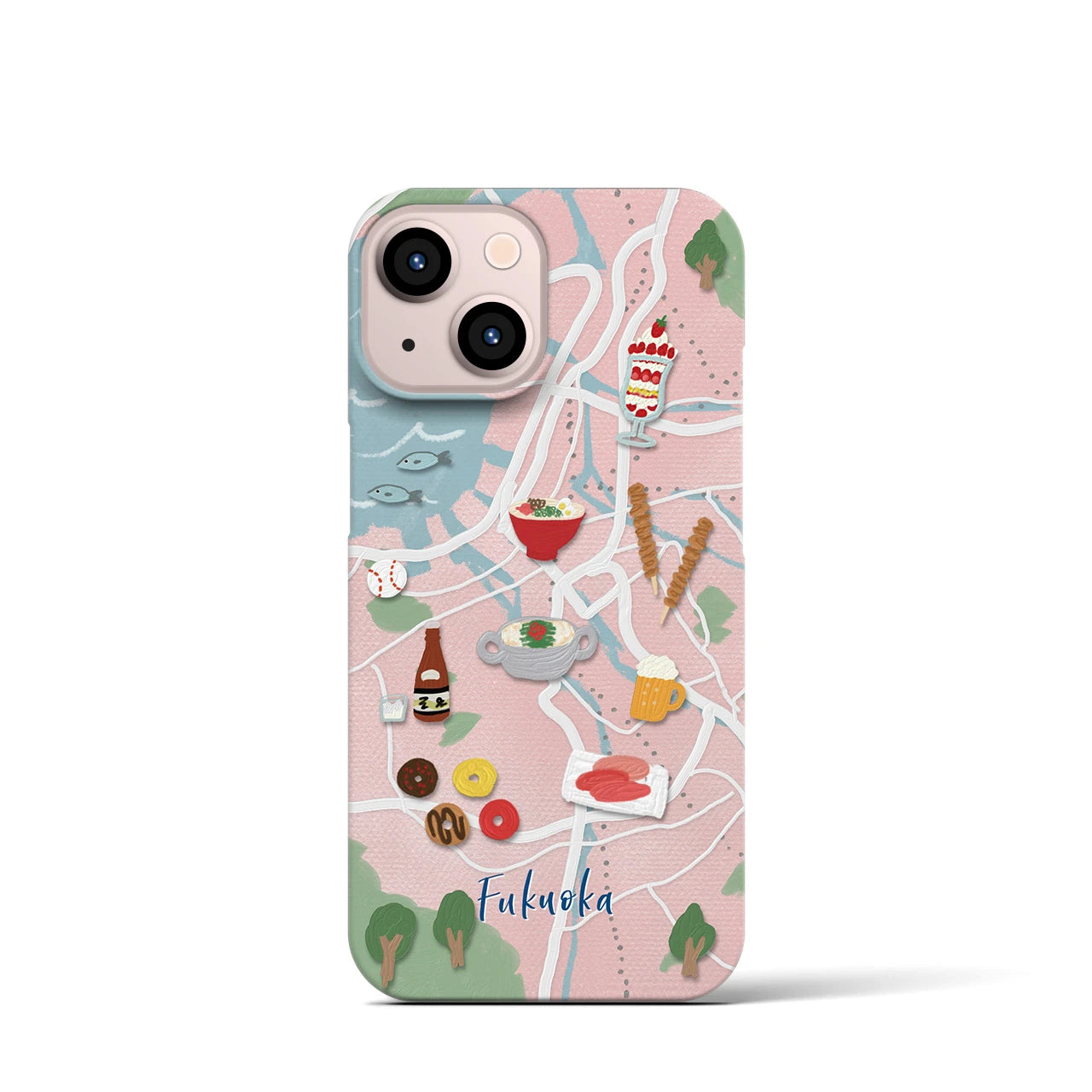 【福岡】Walk & Eat iPhoneケース(バックカバータイプ)