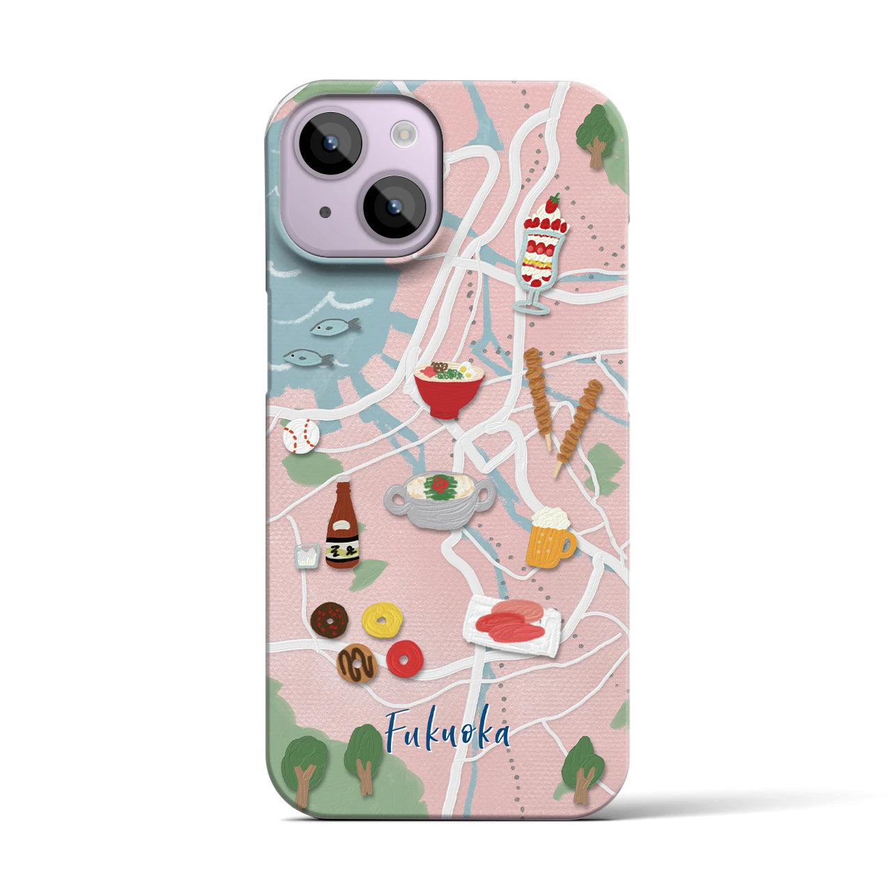 【福岡】Walk & Eat iPhoneケース(バックカバータイプ)