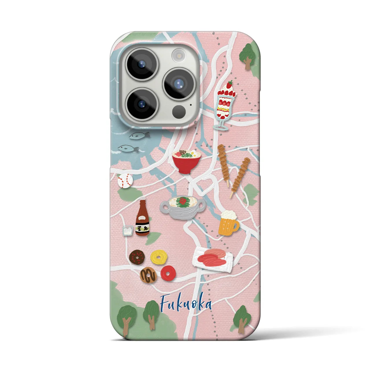 【福岡】Walk & Eat iPhoneケース(バックカバータイプ)