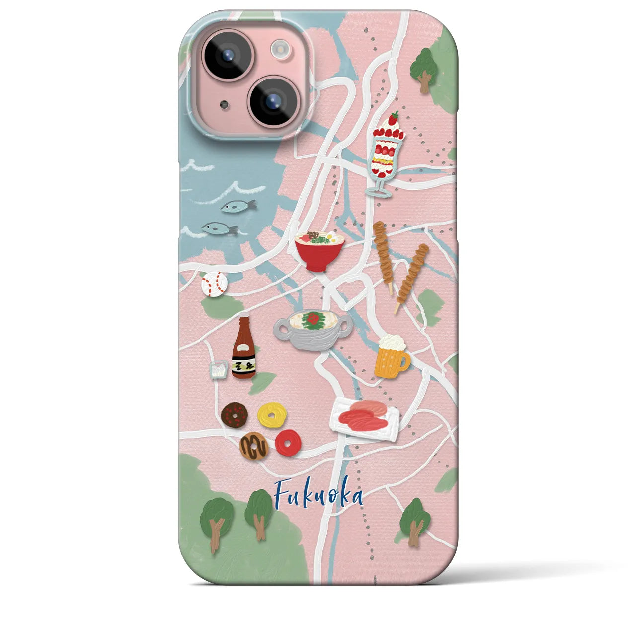 【福岡】Walk & Eat iPhoneケース(バックカバータイプ)