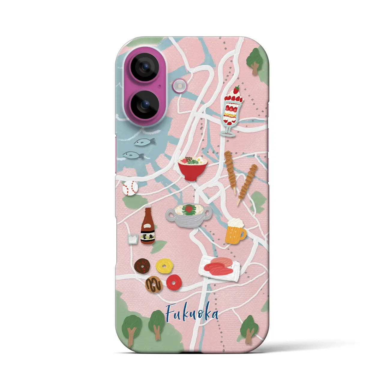 【福岡】Walk & Eat iPhoneケース(バックカバータイプ)