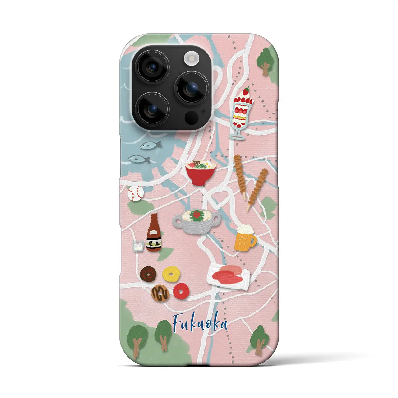 【福岡】Walk & Eat iPhoneケース(バックカバータイプ)