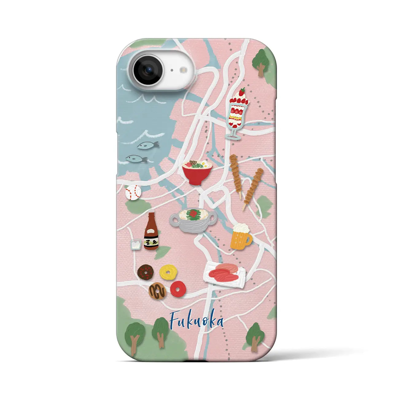 【福岡】Walk & Eat iPhoneケース(バックカバータイプ)