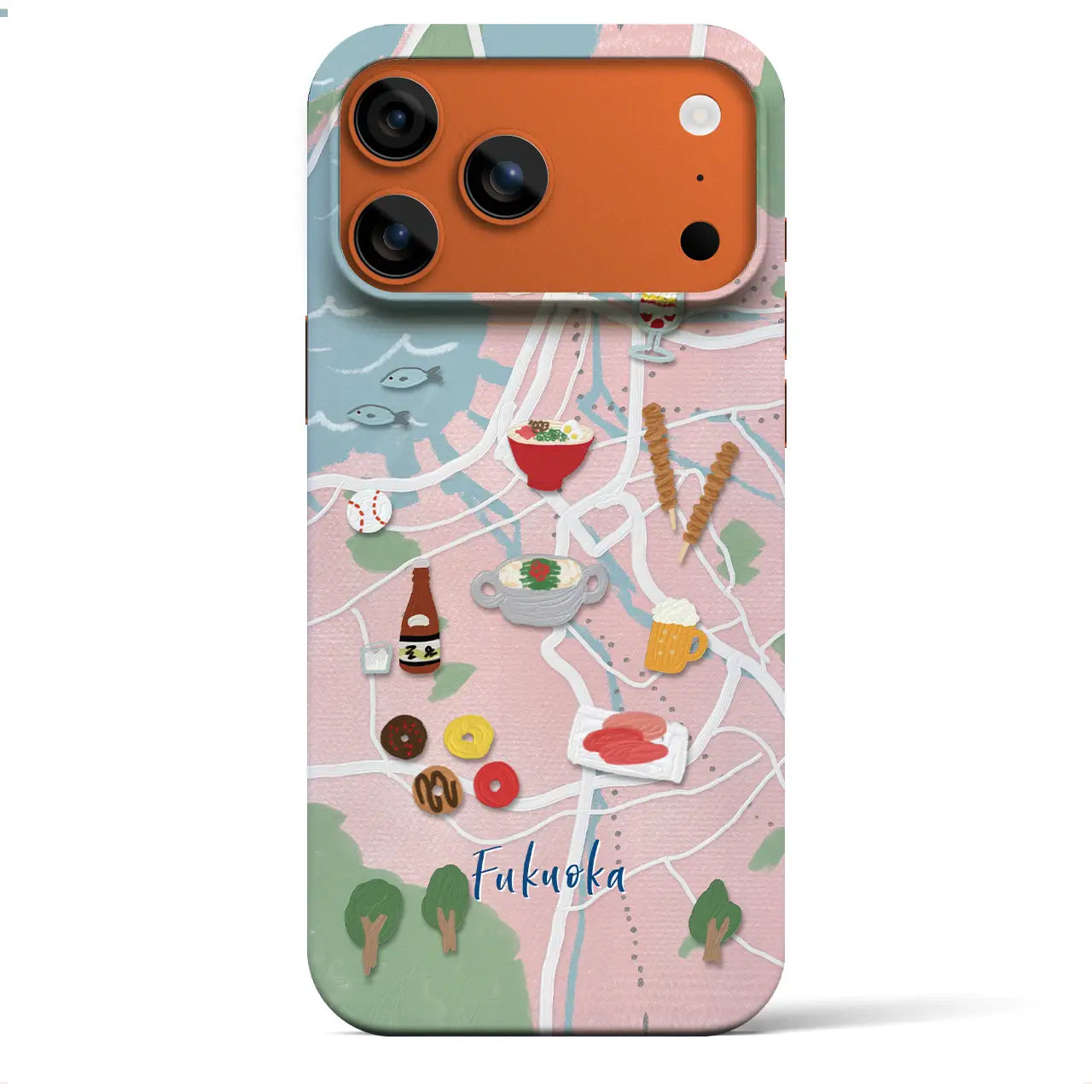 【福岡】Walk & Eat iPhoneケース(バックカバータイプ)