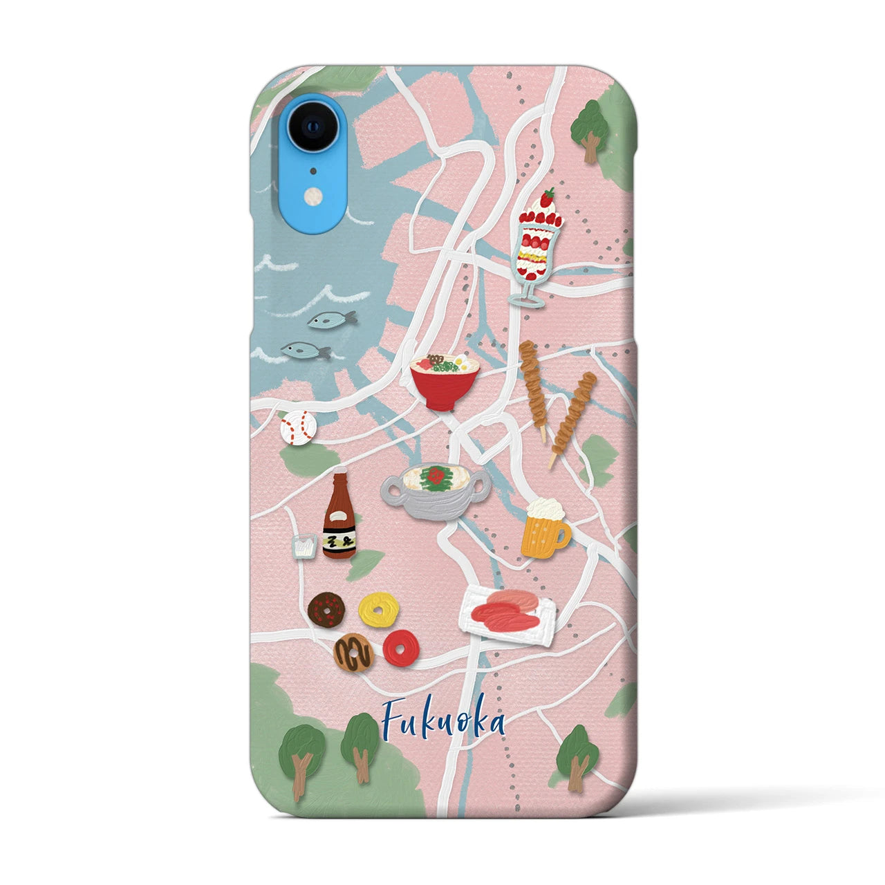 【福岡】Walk & Eat iPhoneケース(バックカバータイプ)