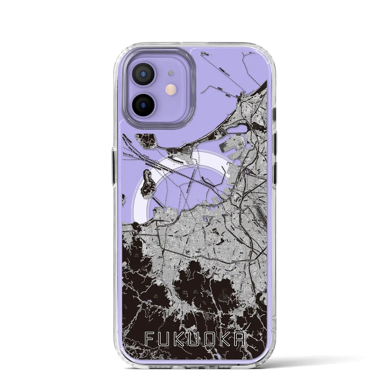 【福岡(福岡県)】地図柄iPhoneケース(MagSafeタイプ)