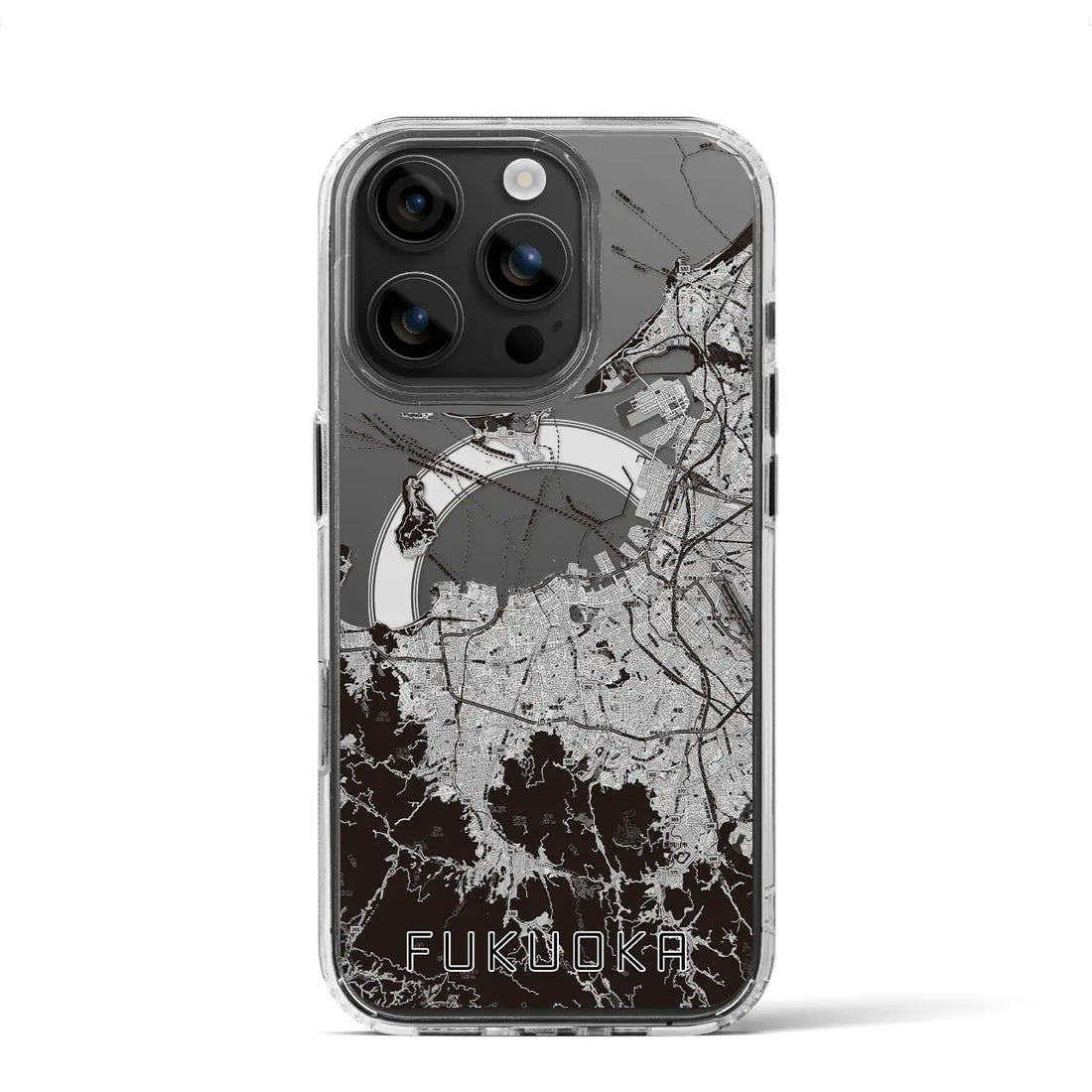 【福岡(福岡県)】地図柄iPhoneケース(MagSafeタイプ)
