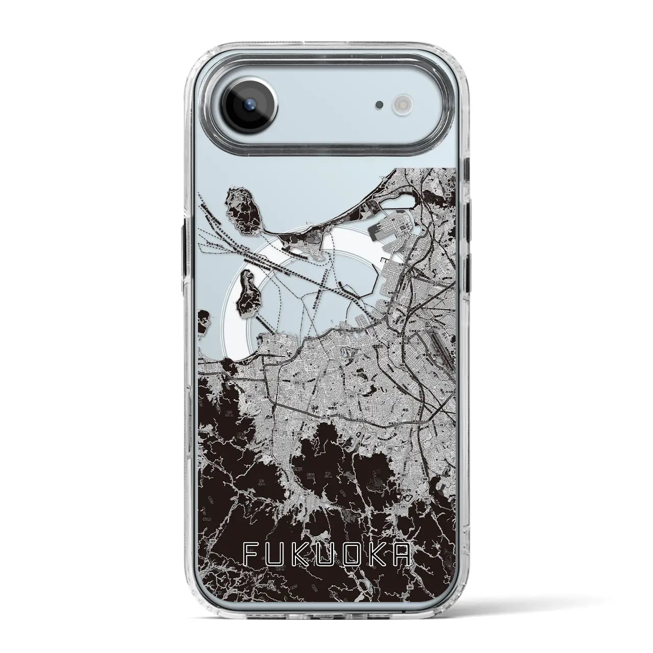 【福岡(福岡県)】地図柄iPhoneケース(MagSafeタイプ)