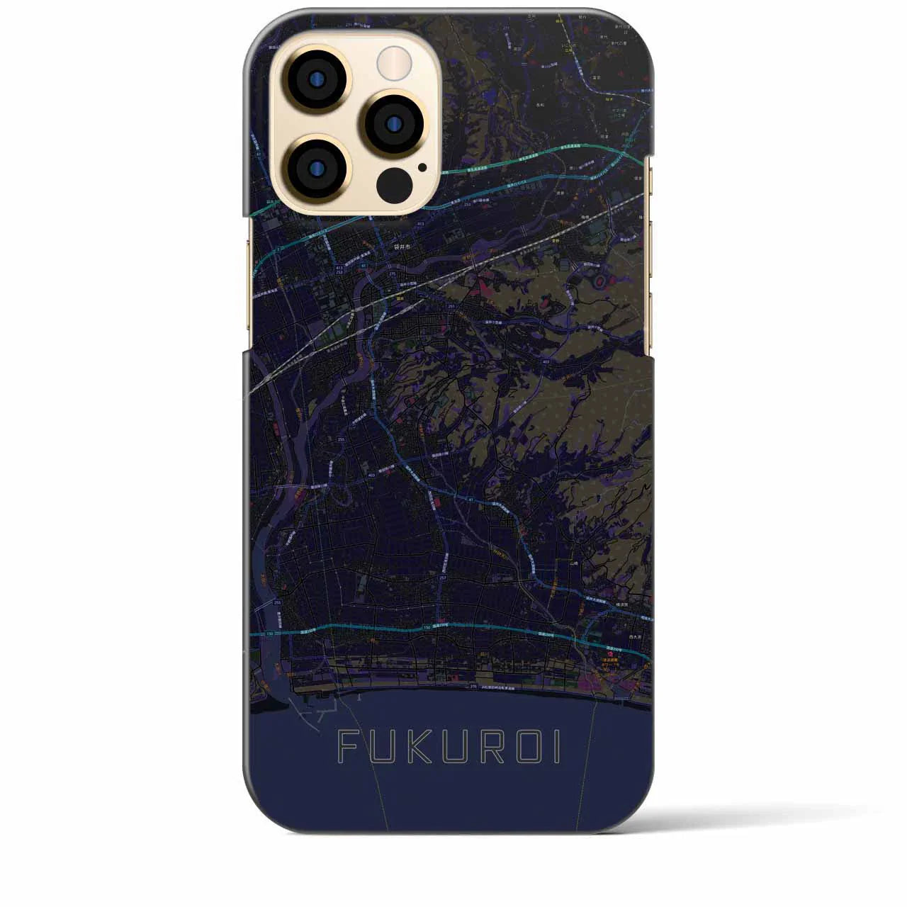 【袋井(静岡県)】地図柄iPhoneケース(バックカバータイプ)