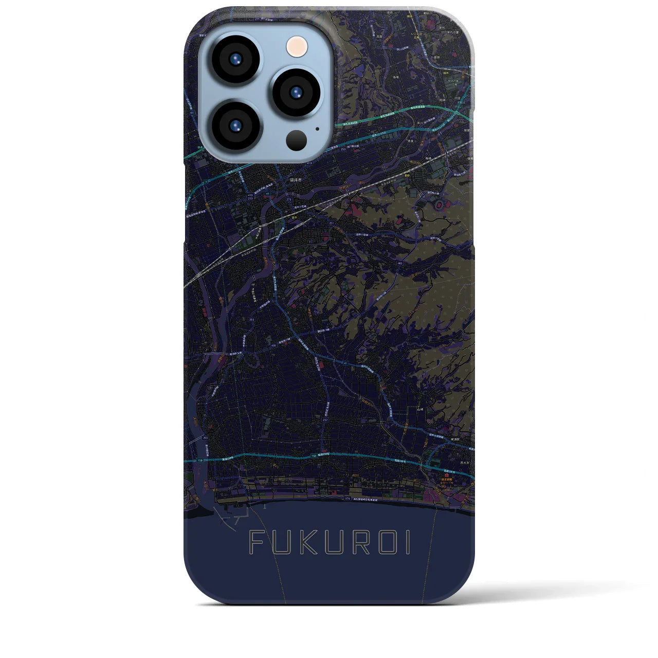 【袋井(静岡県)】地図柄iPhoneケース(バックカバータイプ)