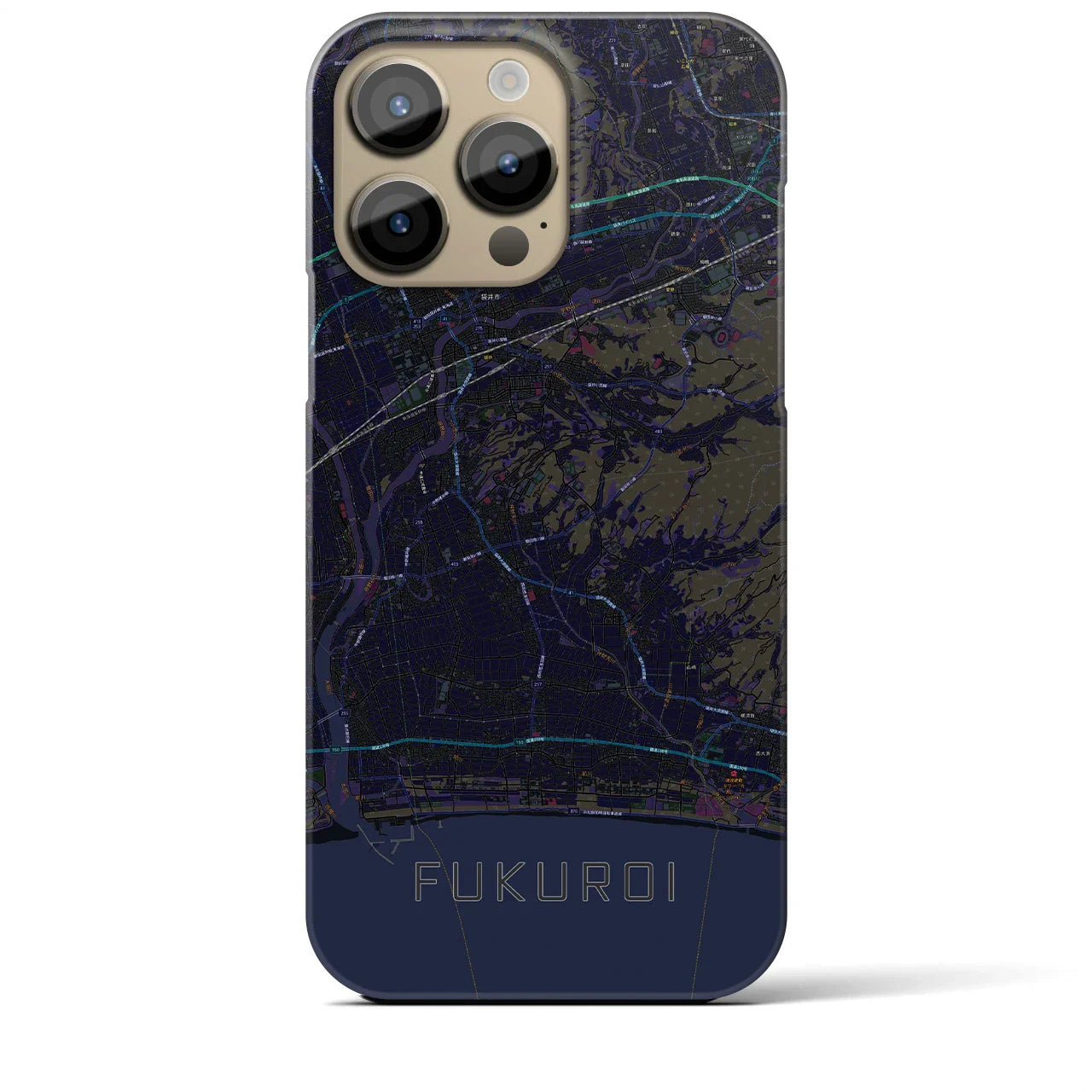 【袋井(静岡県)】地図柄iPhoneケース(バックカバータイプ)