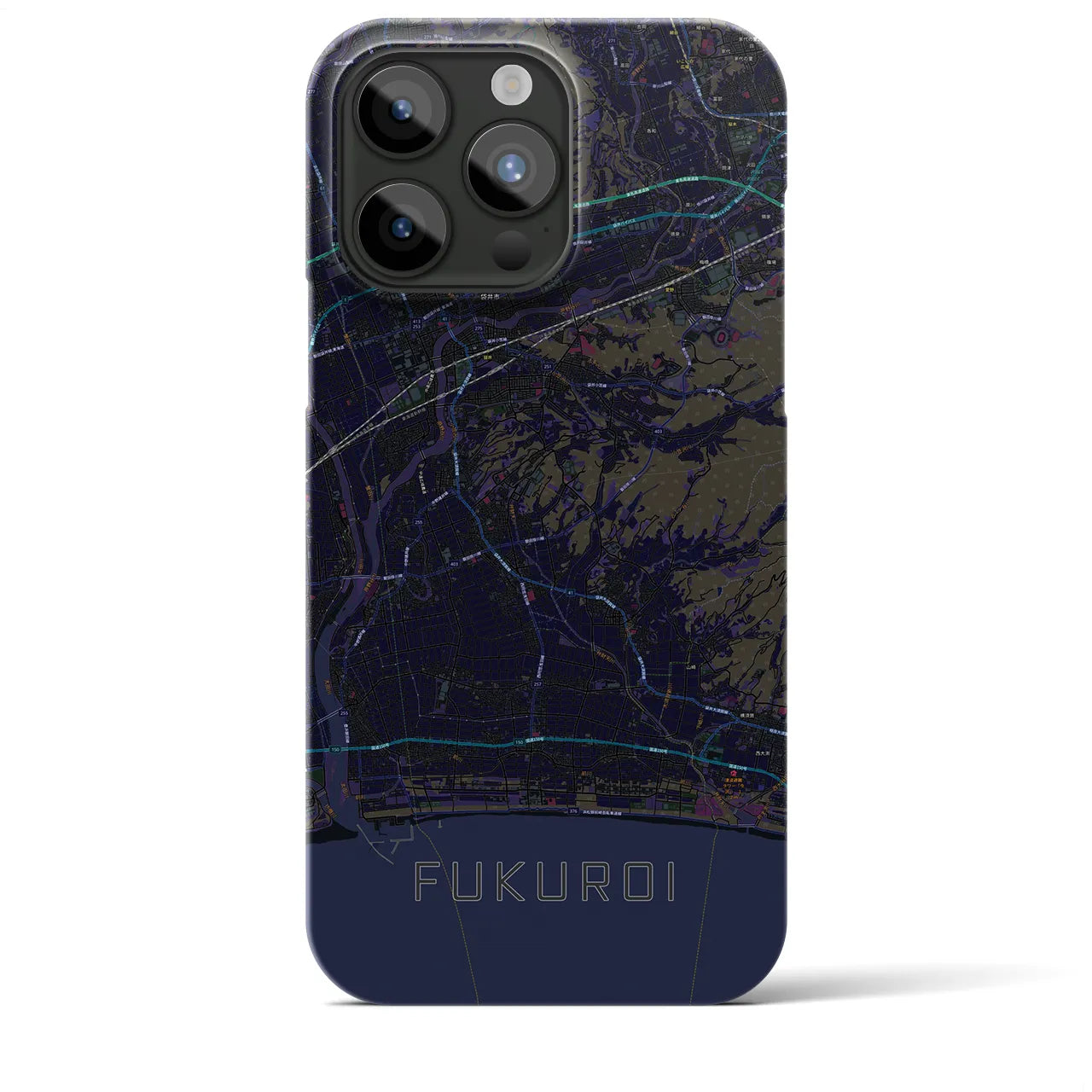 【袋井(静岡県)】地図柄iPhoneケース(バックカバータイプ)