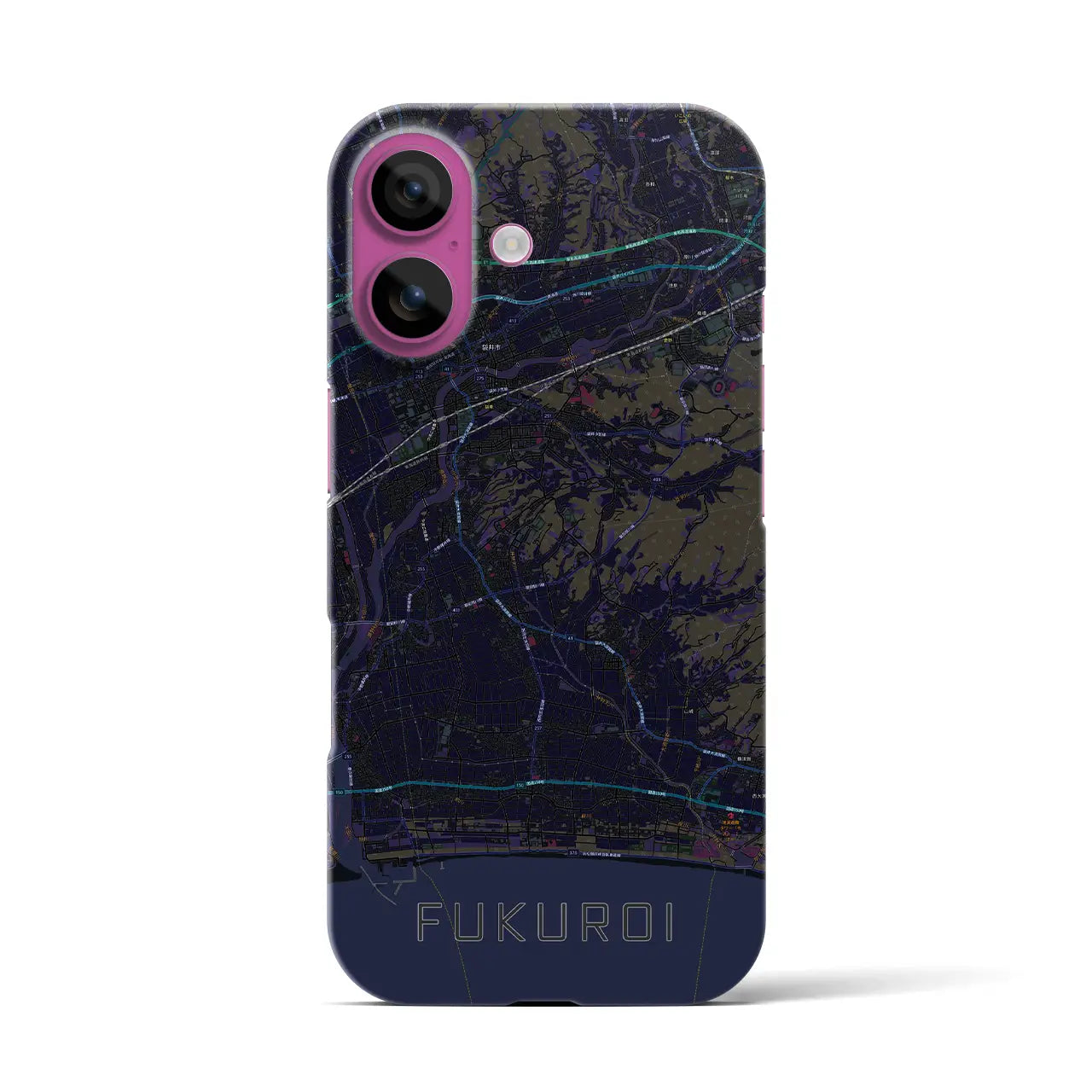 【袋井(静岡県)】地図柄iPhoneケース(バックカバータイプ)