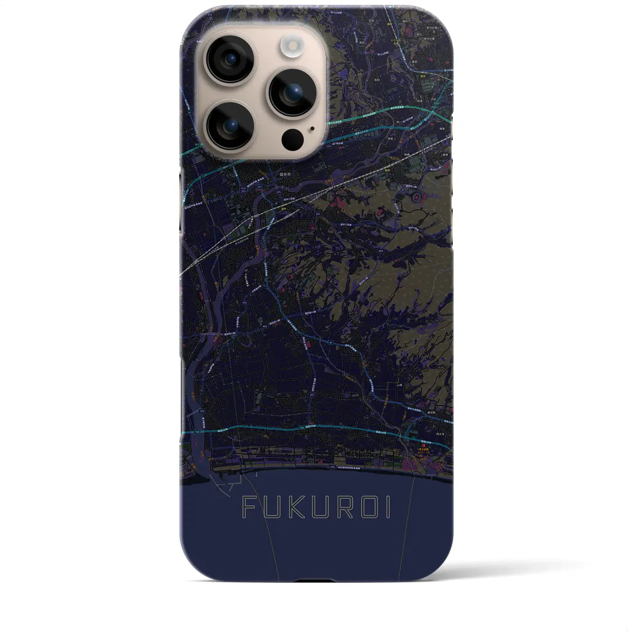 【袋井(静岡県)】地図柄iPhoneケース(バックカバータイプ)