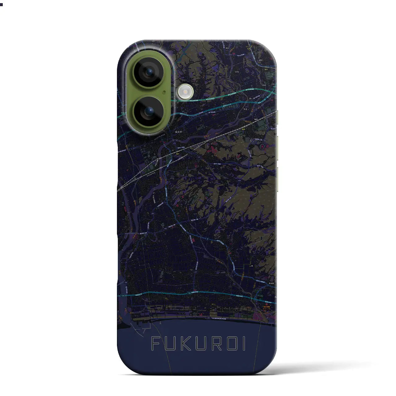 【袋井(静岡県)】地図柄iPhoneケース(バックカバータイプ)