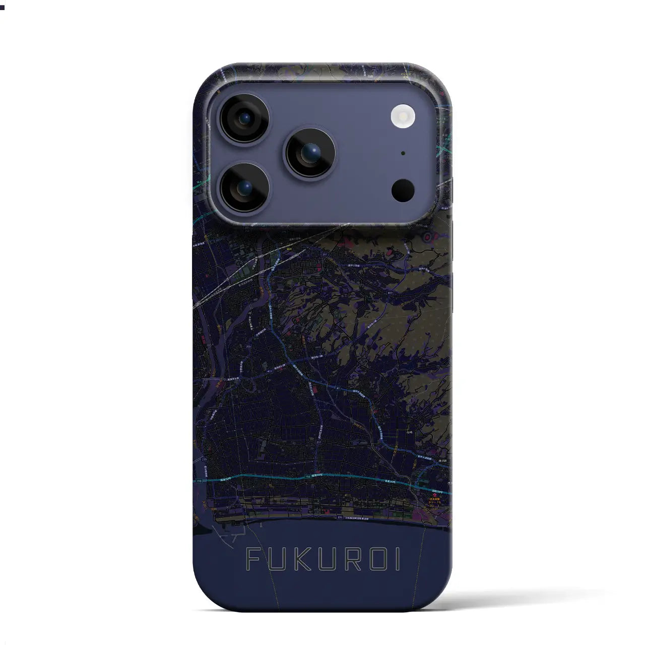 【袋井(静岡県)】地図柄iPhoneケース(バックカバータイプ)