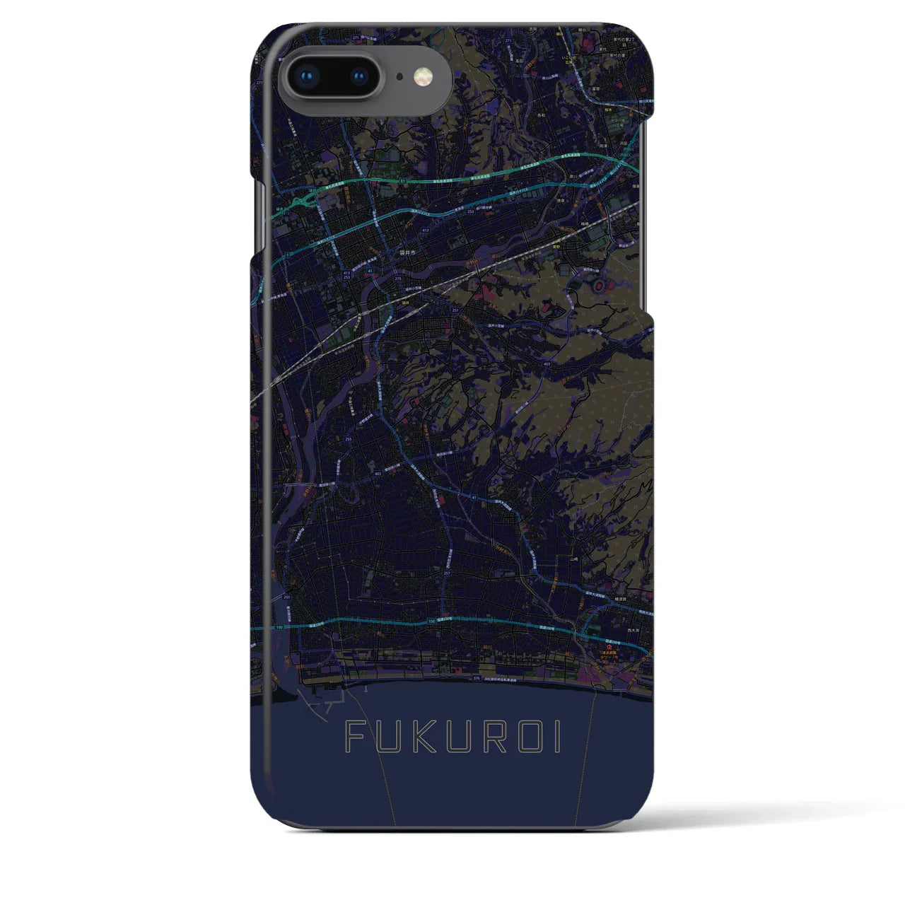 【袋井(静岡県)】地図柄iPhoneケース(バックカバータイプ)