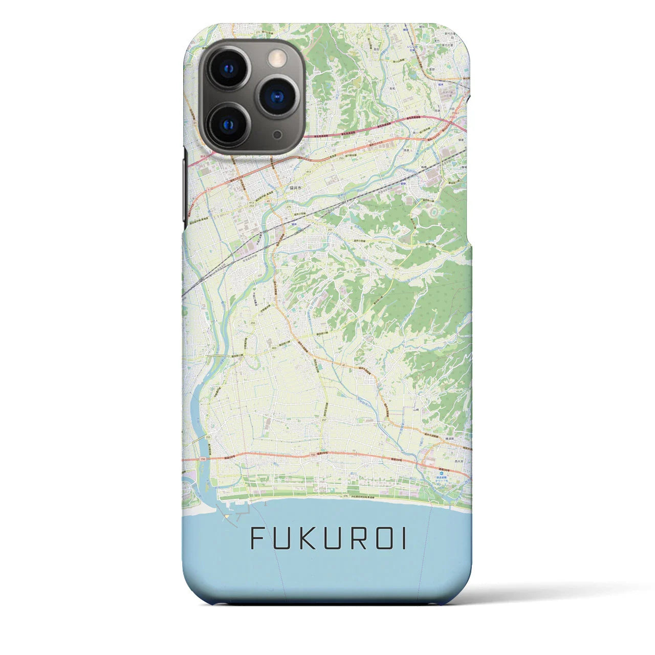 【袋井(静岡県)】地図柄iPhoneケース(バックカバータイプ)
