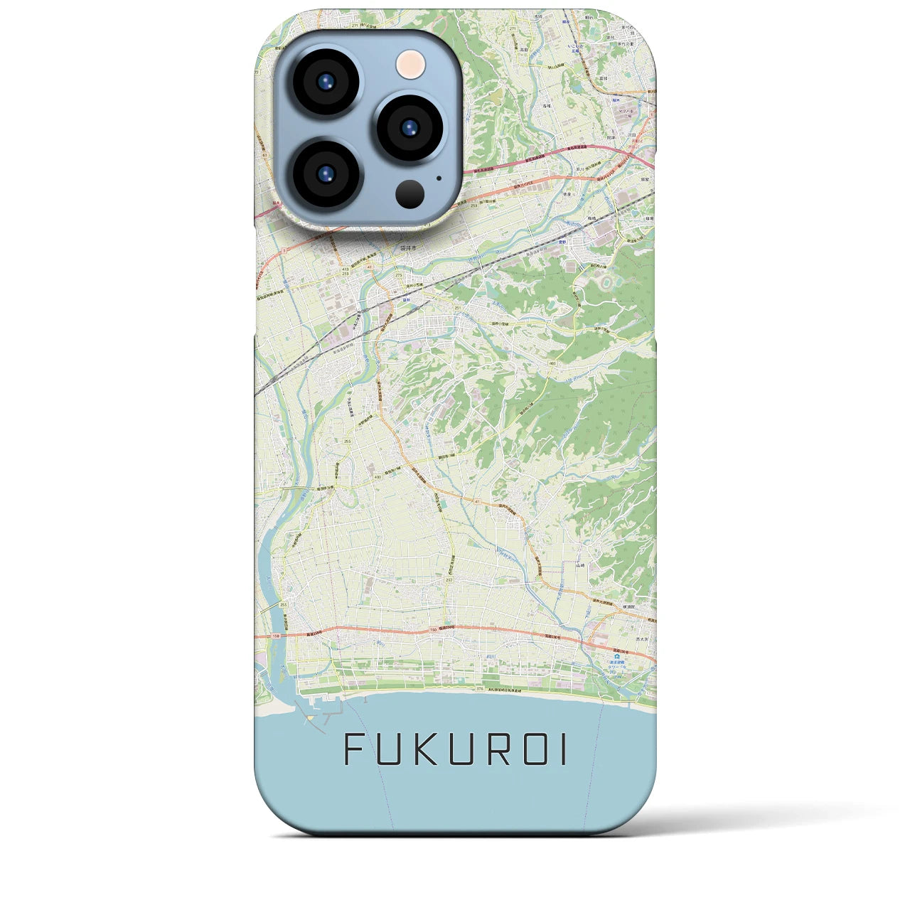 【袋井(静岡県)】地図柄iPhoneケース(バックカバータイプ)