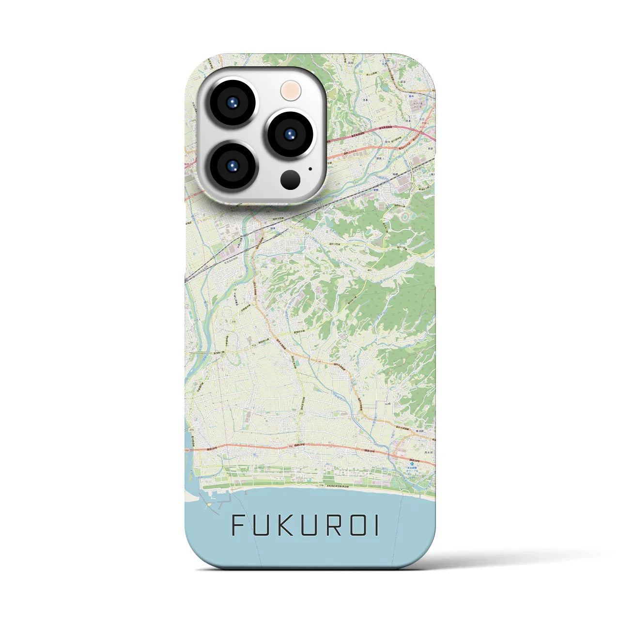 【袋井(静岡県)】地図柄iPhoneケース(バックカバータイプ)