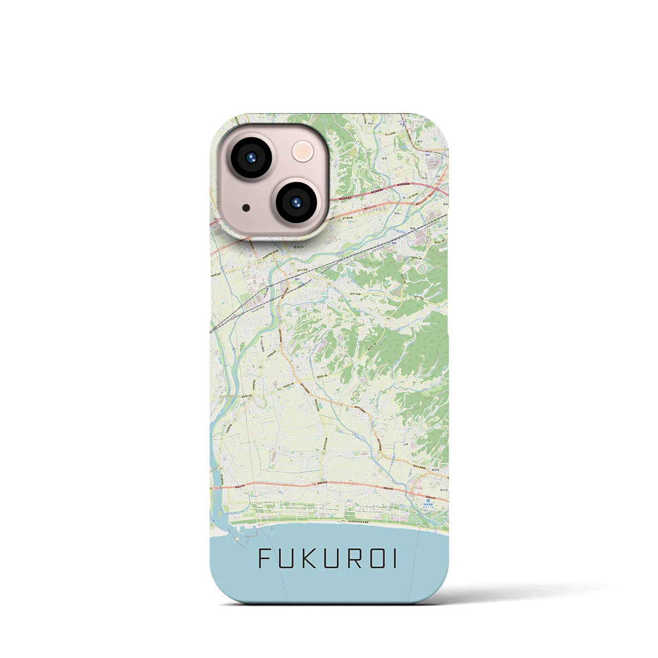 【袋井(静岡県)】地図柄iPhoneケース(バックカバータイプ)