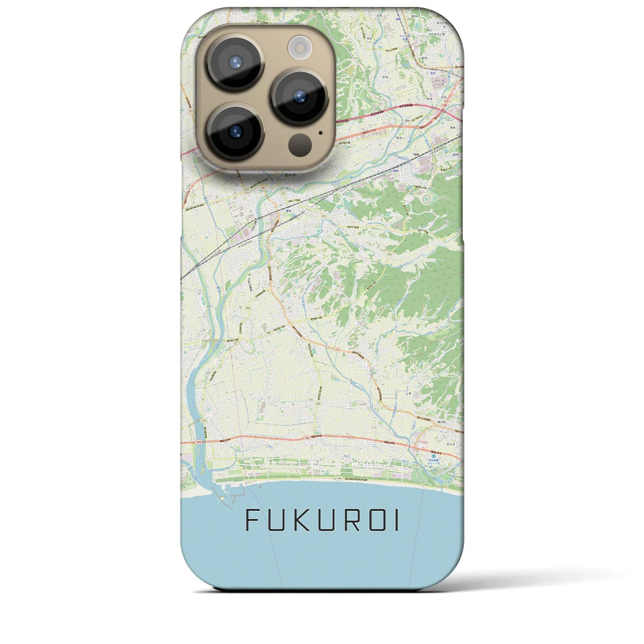 【袋井(静岡県)】地図柄iPhoneケース(バックカバータイプ)