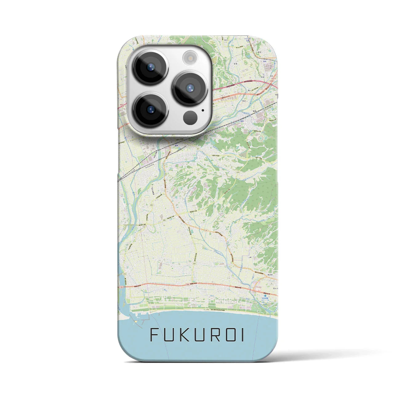 【袋井(静岡県)】地図柄iPhoneケース(バックカバータイプ)