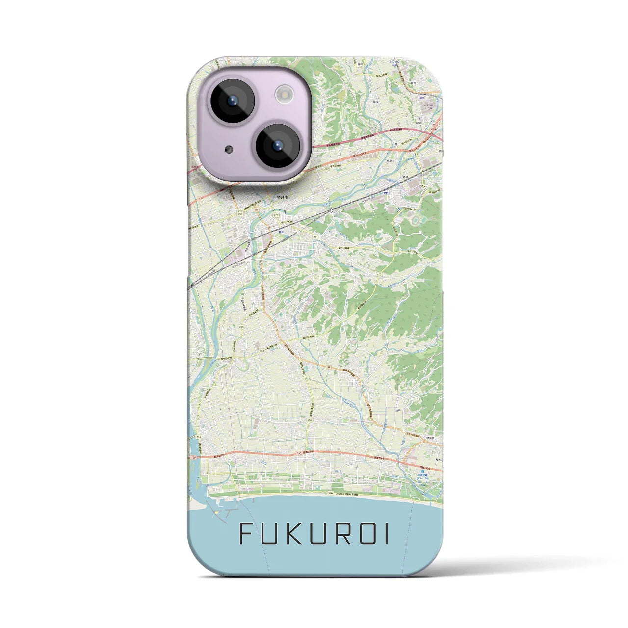 【袋井(静岡県)】地図柄iPhoneケース(バックカバータイプ)