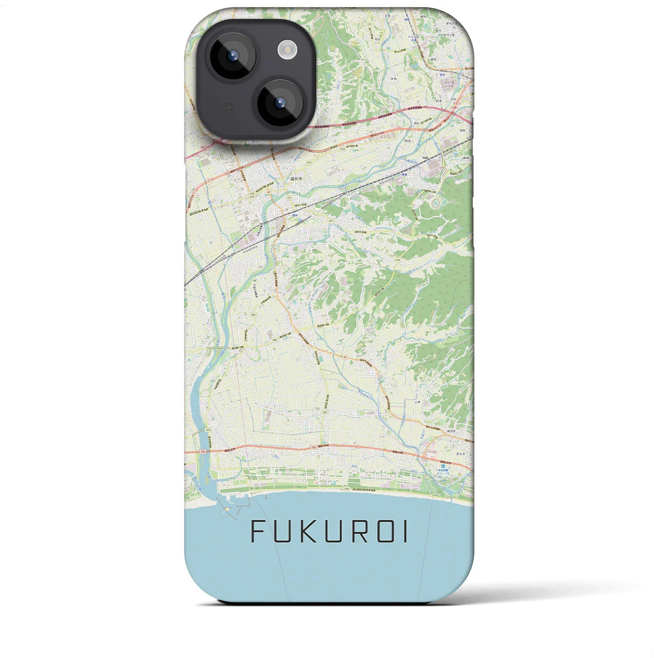 【袋井(静岡県)】地図柄iPhoneケース(バックカバータイプ)