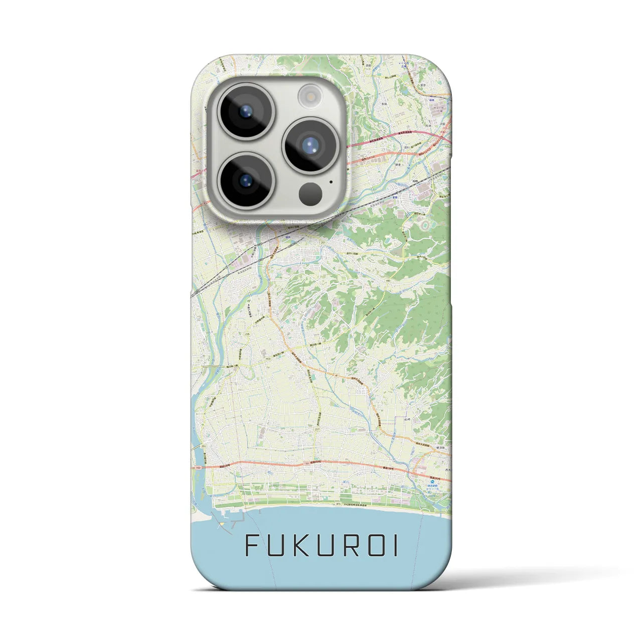 【袋井(静岡県)】地図柄iPhoneケース(バックカバータイプ)
