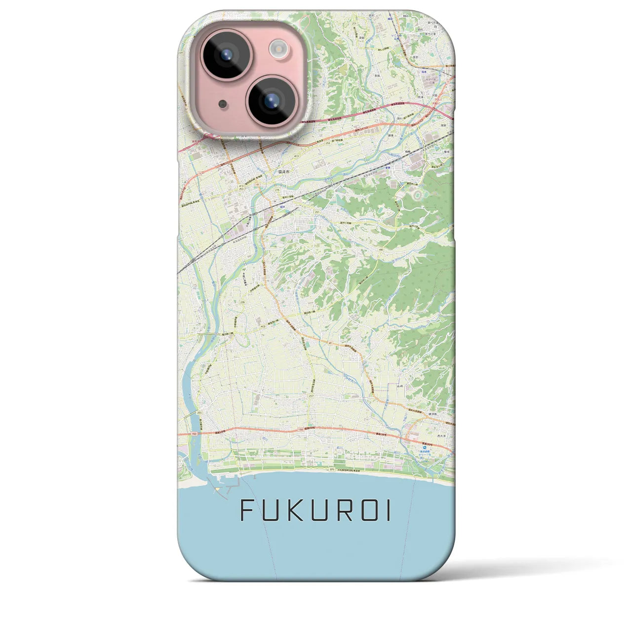 【袋井(静岡県)】地図柄iPhoneケース(バックカバータイプ)