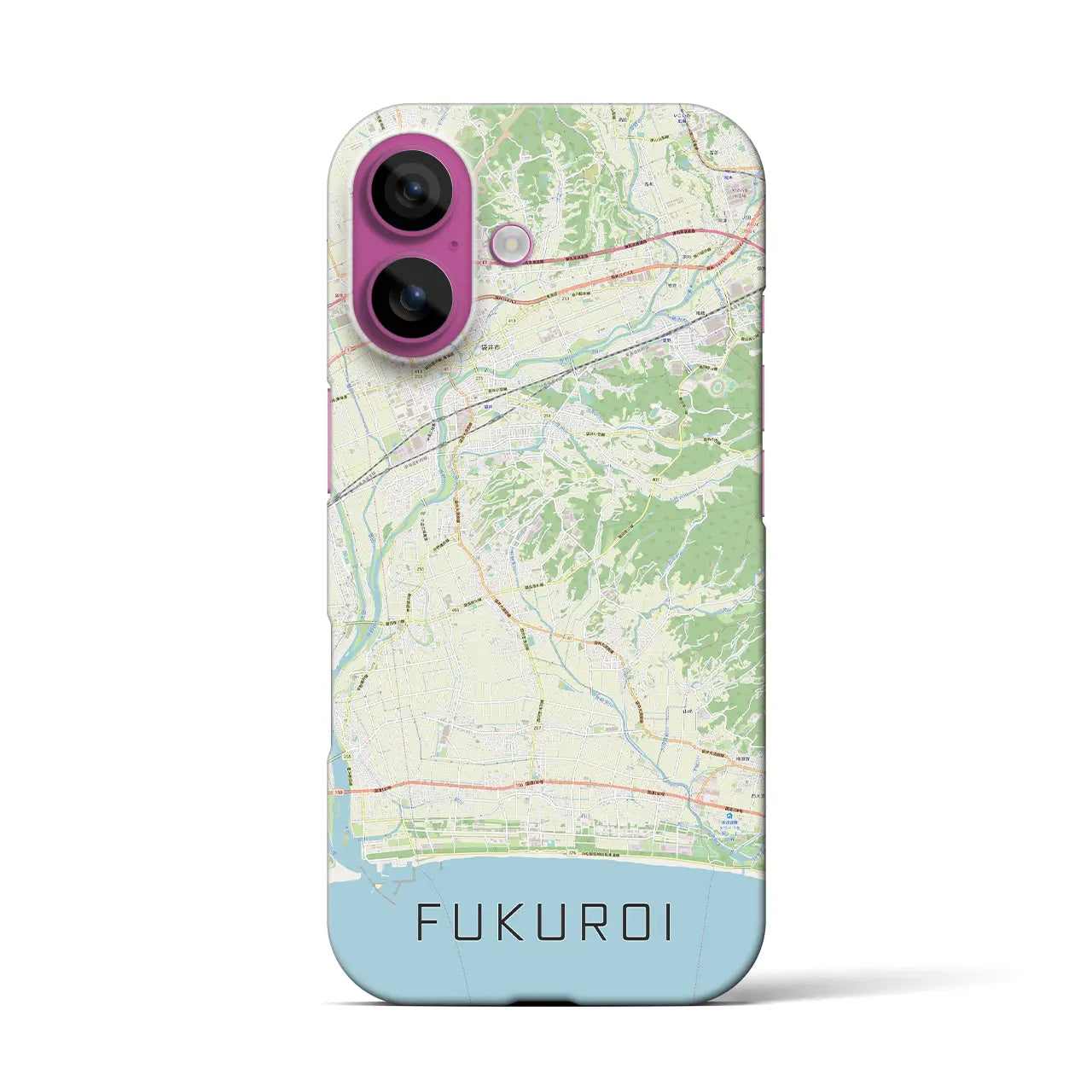 【袋井(静岡県)】地図柄iPhoneケース(バックカバータイプ)