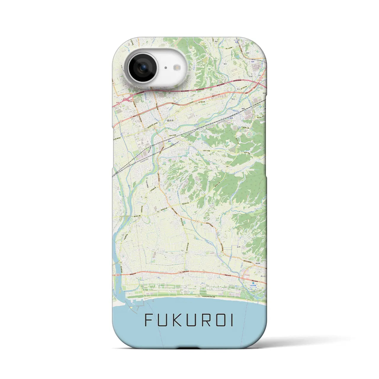 【袋井(静岡県)】地図柄iPhoneケース(バックカバータイプ)