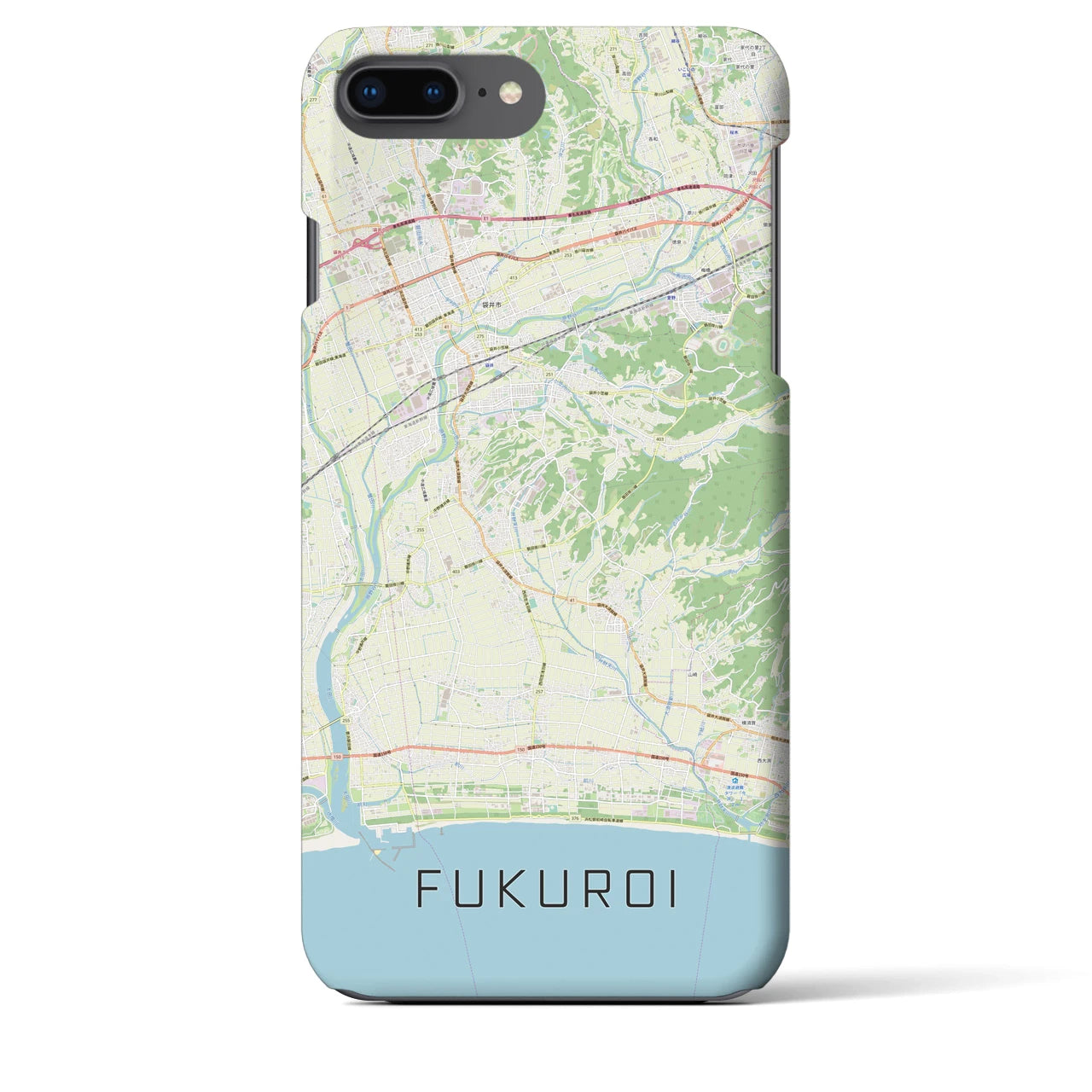 【袋井(静岡県)】地図柄iPhoneケース(バックカバータイプ)