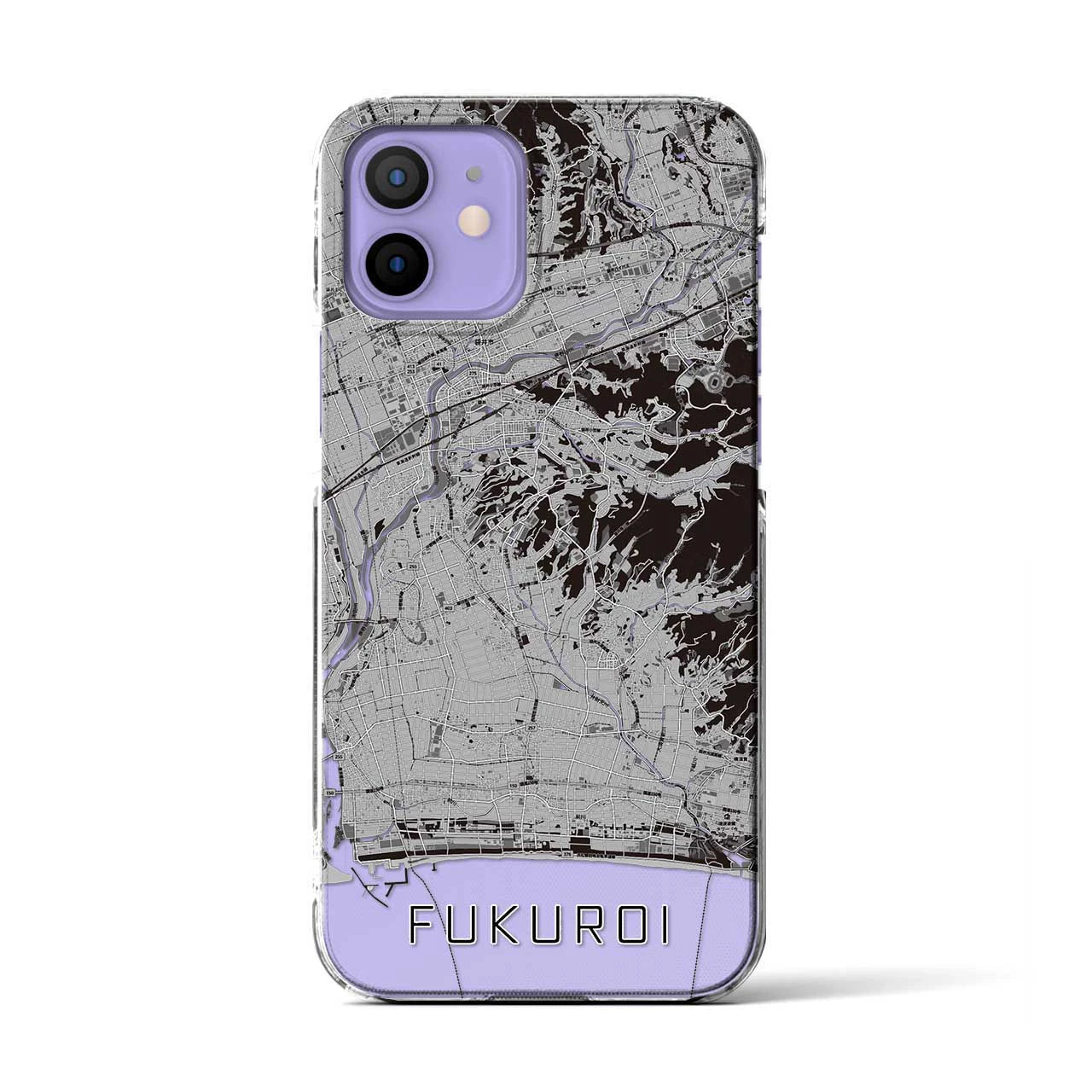 【袋井(静岡県)】地図柄iPhoneケース(クリアタイプ)