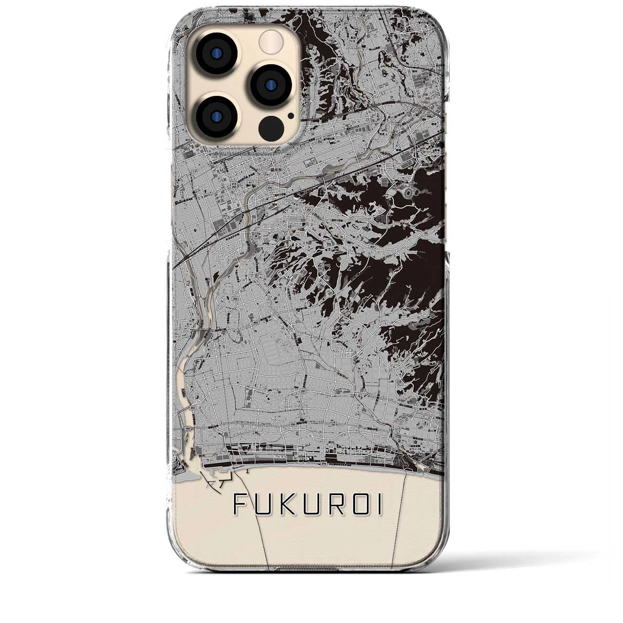 【袋井(静岡県)】地図柄iPhoneケース(クリアタイプ)