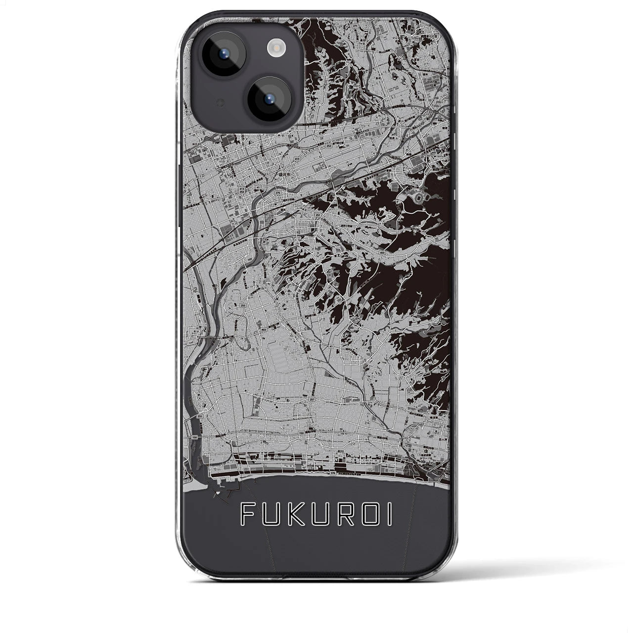 【袋井(静岡県)】地図柄iPhoneケース(クリアタイプ)