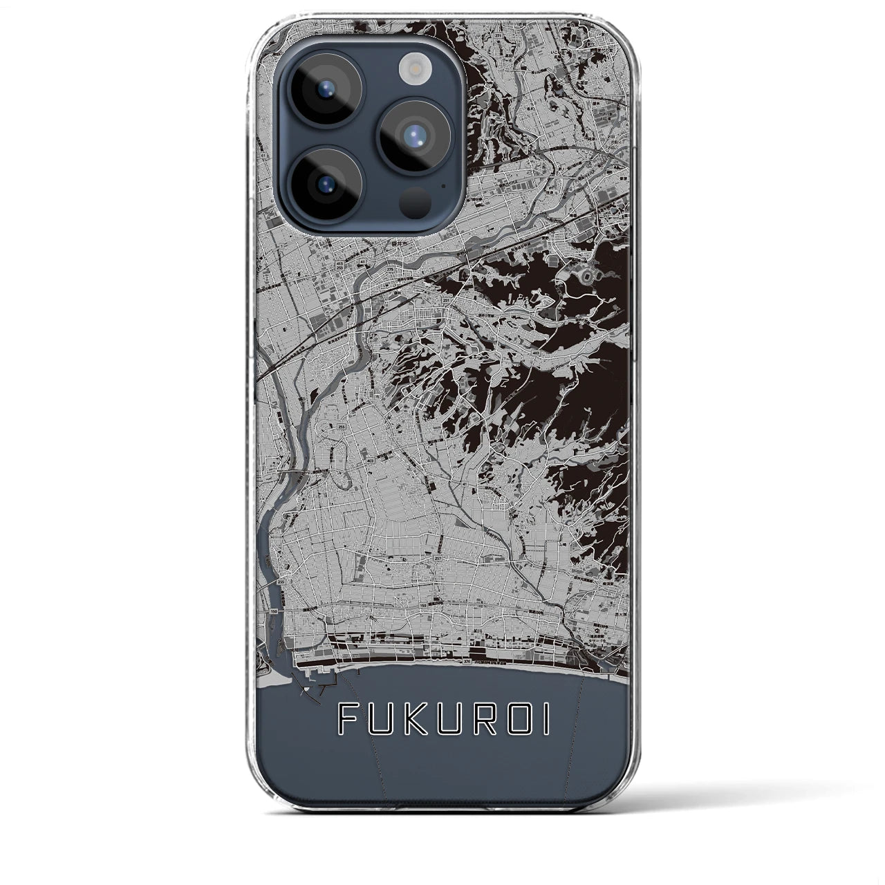 【袋井(静岡県)】地図柄iPhoneケース(クリアタイプ)