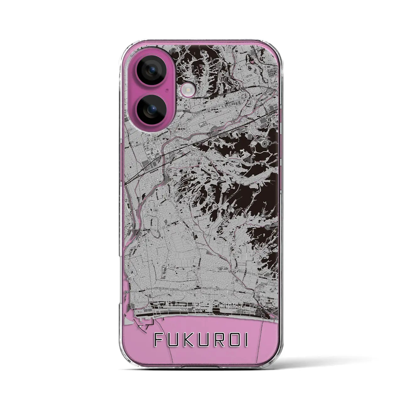 【袋井(静岡県)】地図柄iPhoneケース(クリアタイプ)