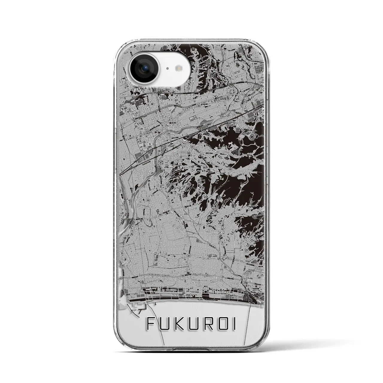 【袋井(静岡県)】地図柄iPhoneケース(クリアタイプ)