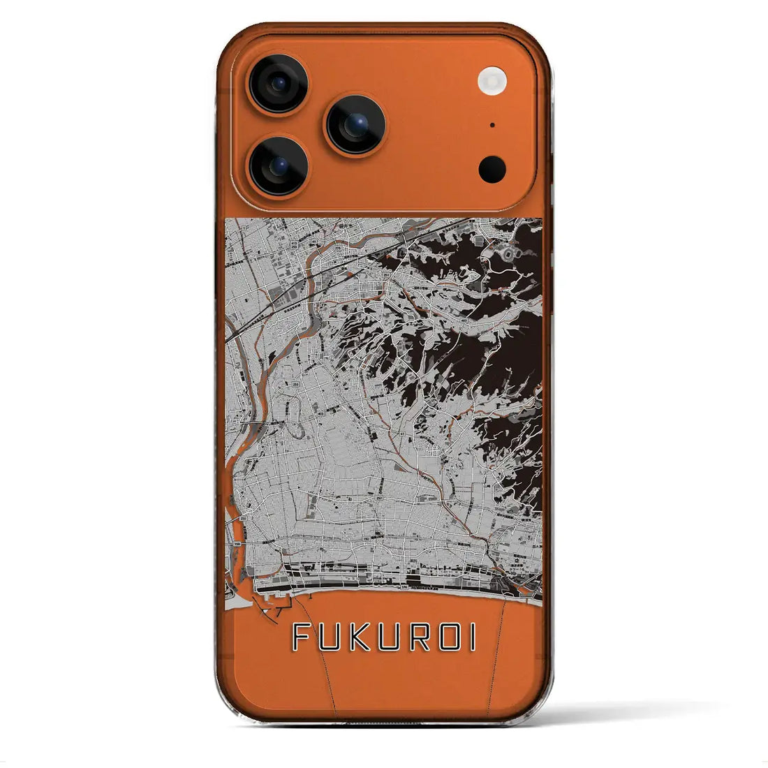 【袋井(静岡県)】地図柄iPhoneケース(クリアタイプ)