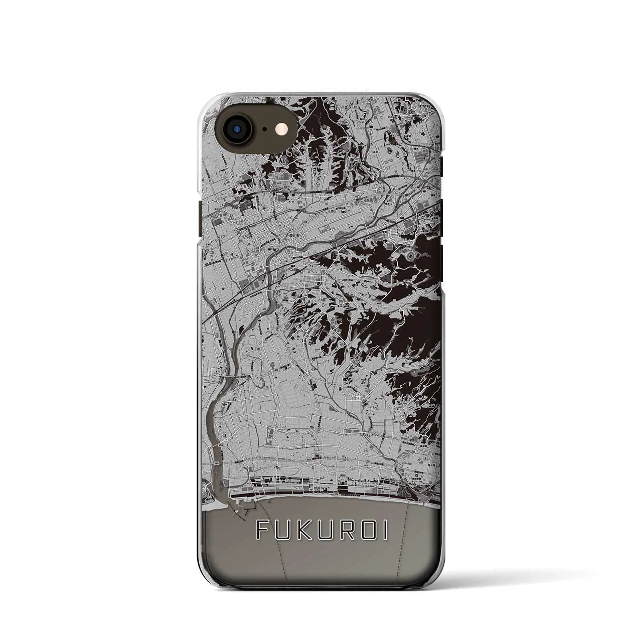 【袋井(静岡県)】地図柄iPhoneケース(クリアタイプ)