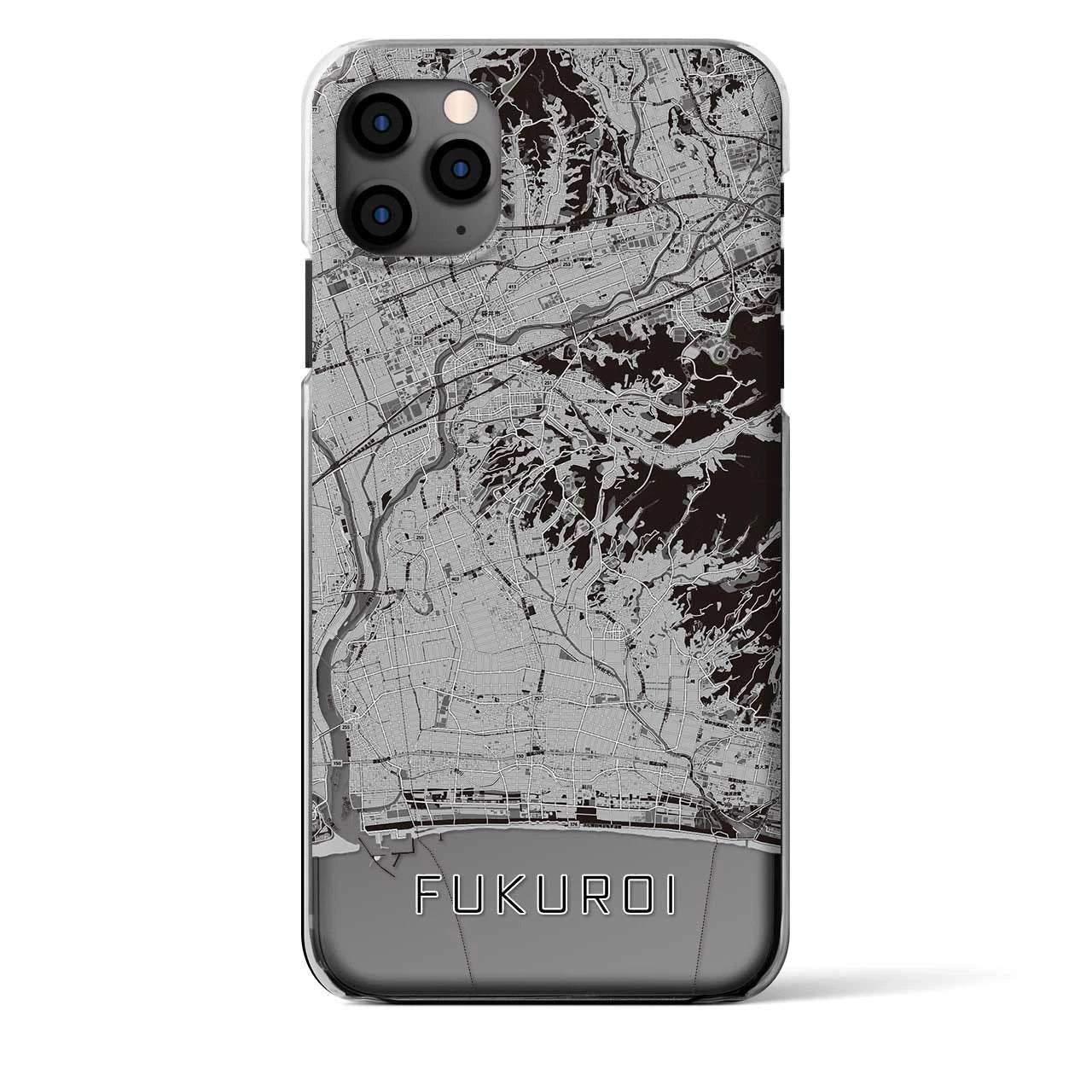 【袋井(静岡県)】地図柄iPhoneケース(クリアタイプ)