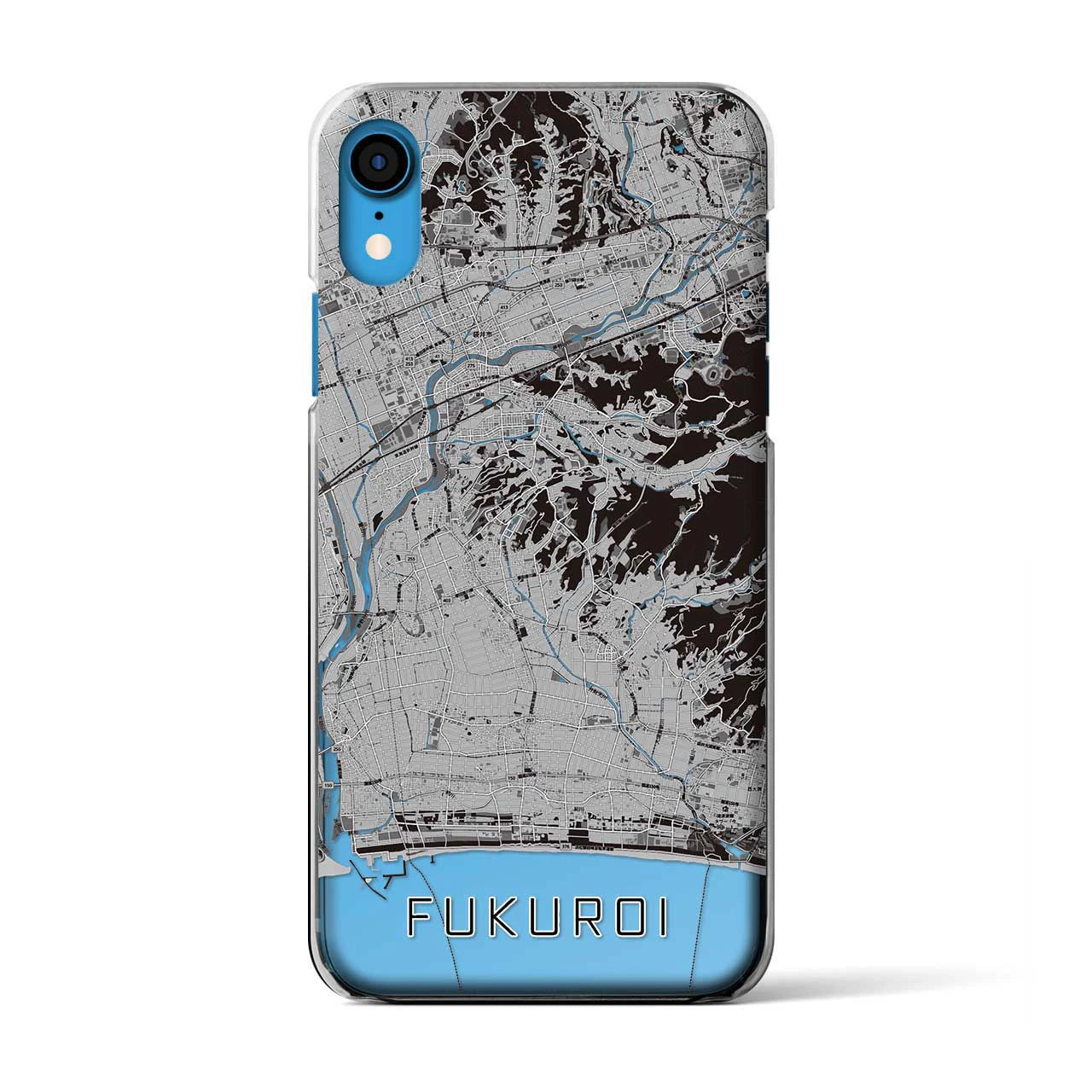 【袋井(静岡県)】地図柄iPhoneケース(クリアタイプ)
