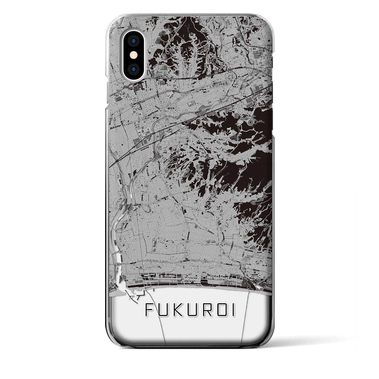 【袋井(静岡県)】地図柄iPhoneケース(クリアタイプ)