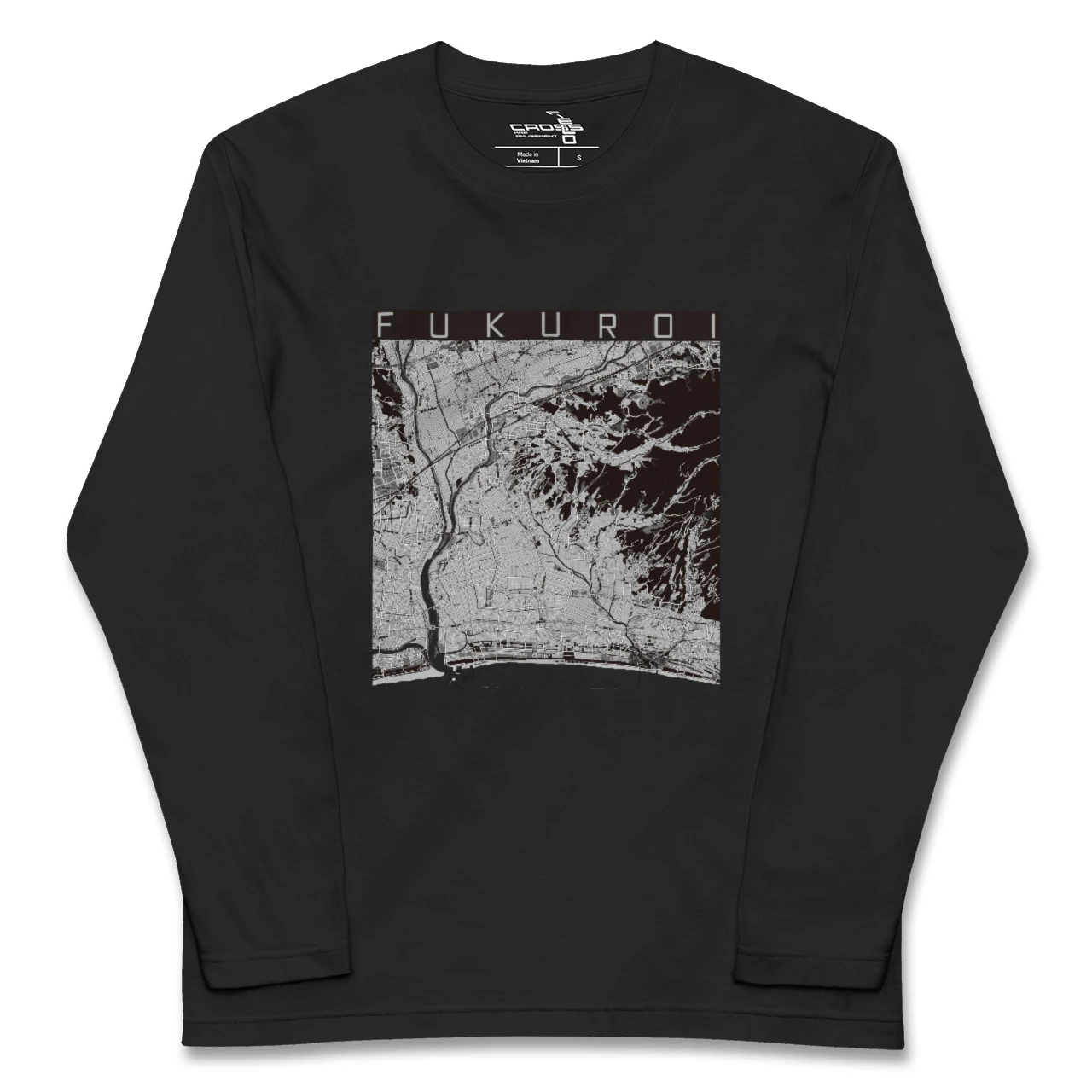 【袋井(静岡県)】地図柄ロングスリーブTシャツ