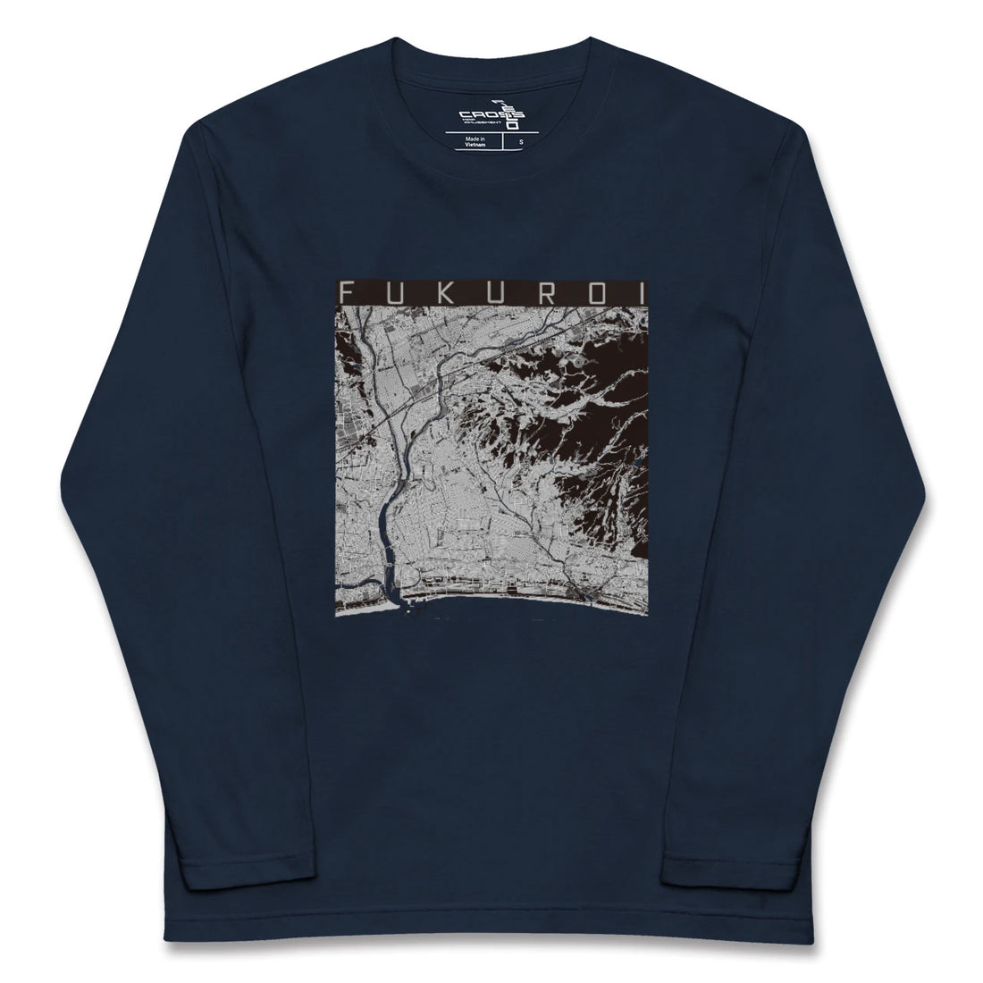 【袋井(静岡県)】地図柄ロングスリーブTシャツ