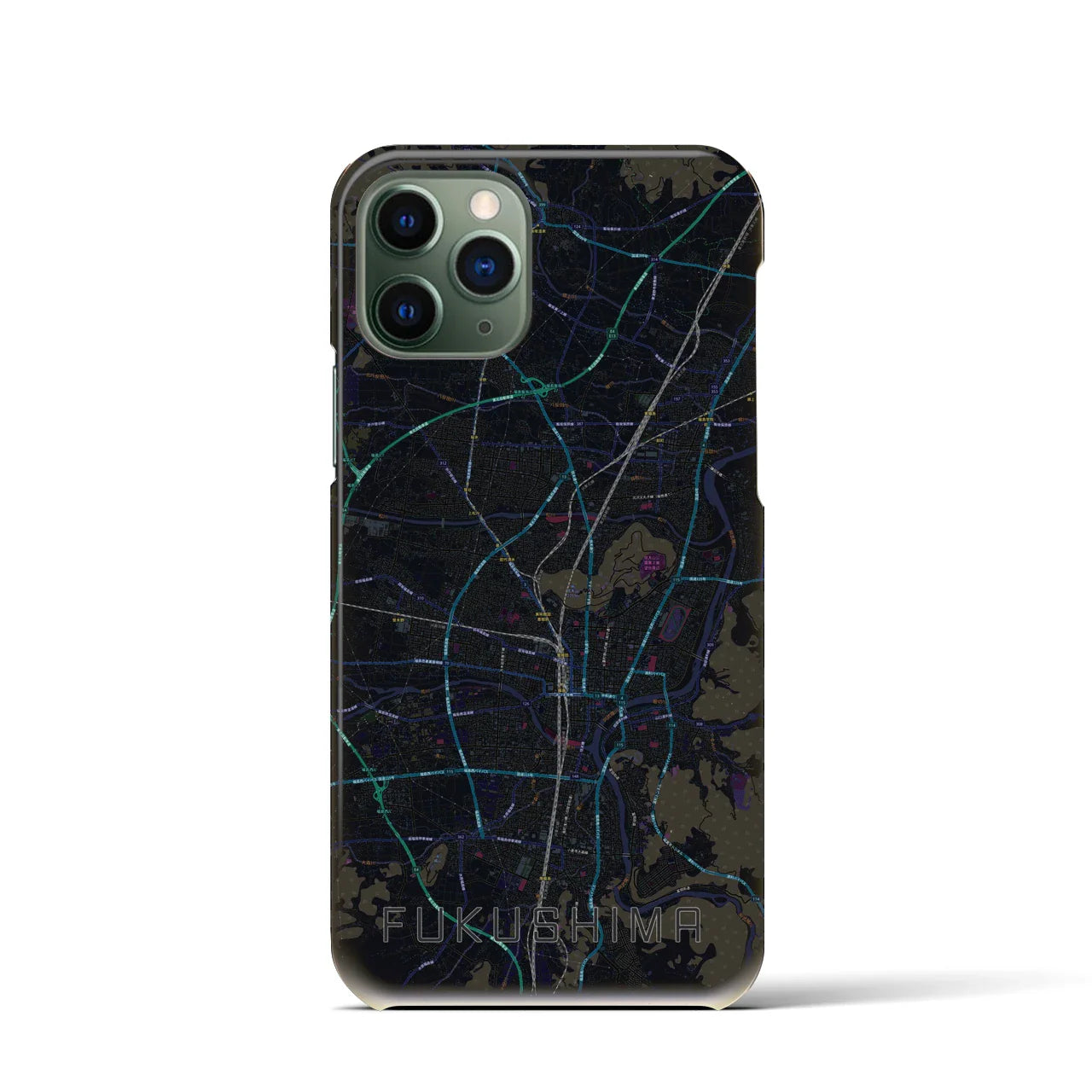 【福島(福島県)】地図柄iPhoneケース(バックカバータイプ)