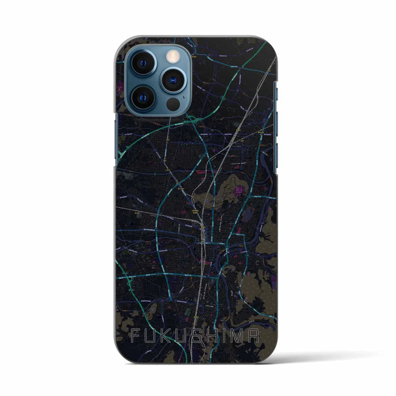 【福島(福島県)】地図柄iPhoneケース(バックカバータイプ)