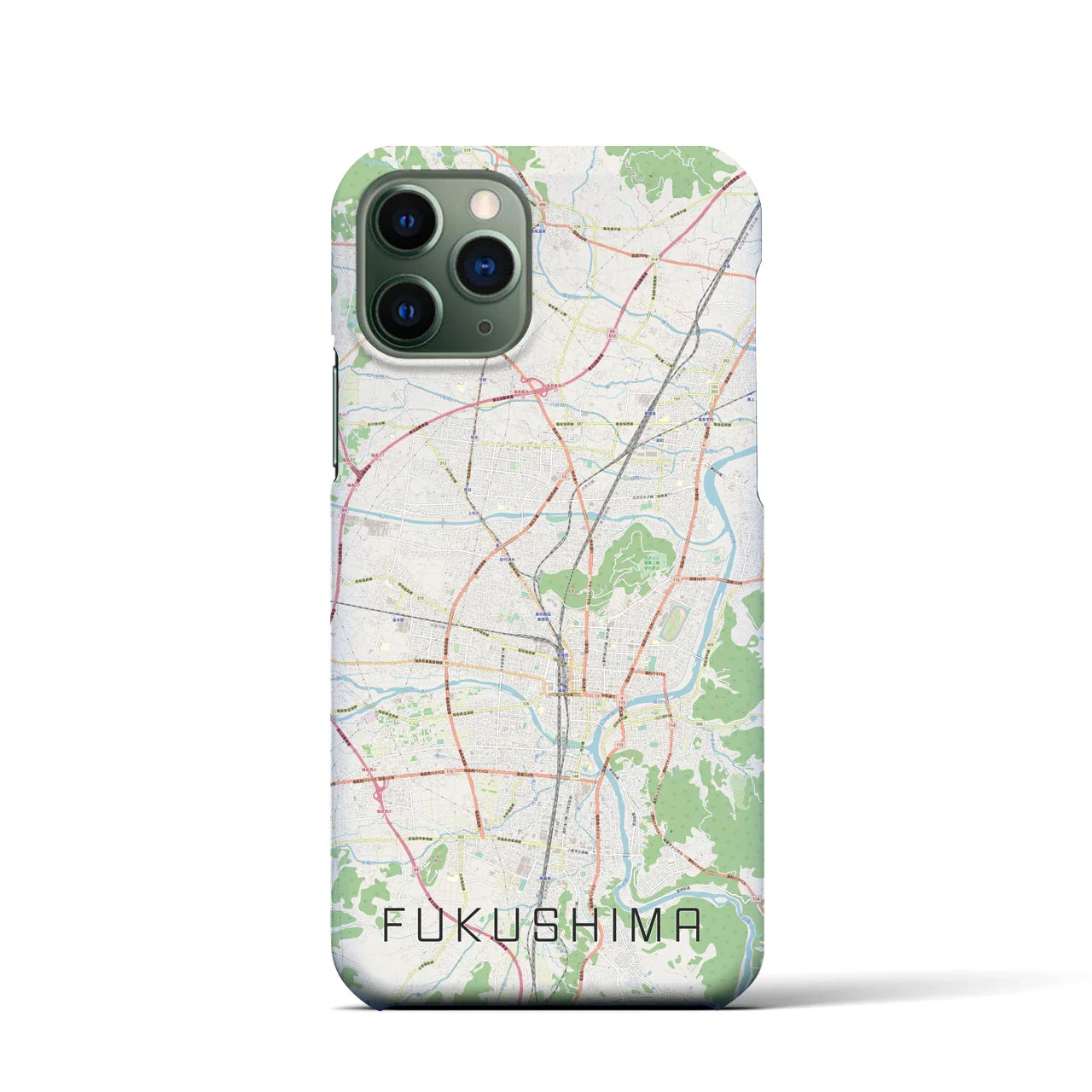 【福島(福島県)】地図柄iPhoneケース(バックカバータイプ)